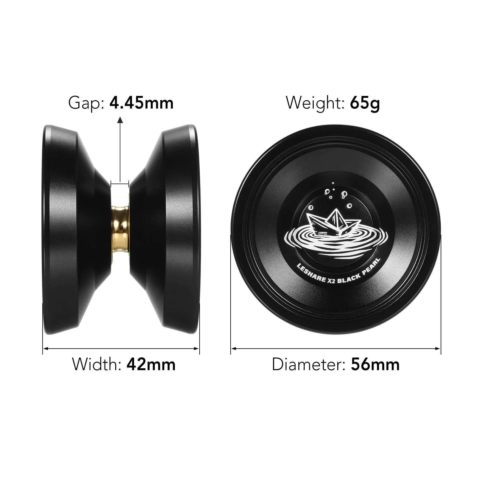Aluminum Yoyo Ball with Bearing Strings and Glove O574891