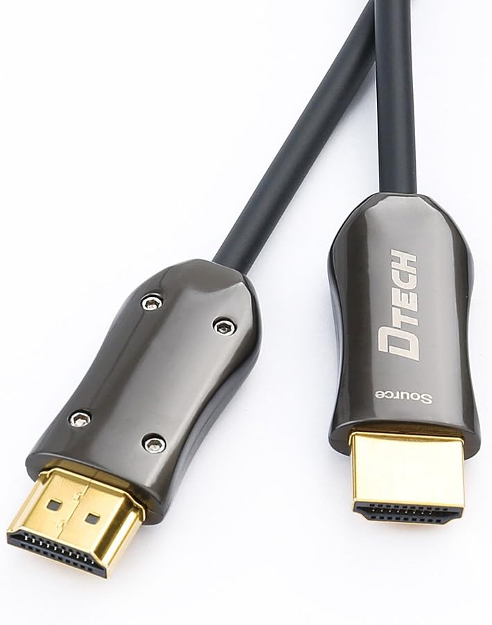 Fiber Optic HDMI Cable 50ft 4K60Hz 18Gbps Slim UHD Video Cord Pack of 2 K599