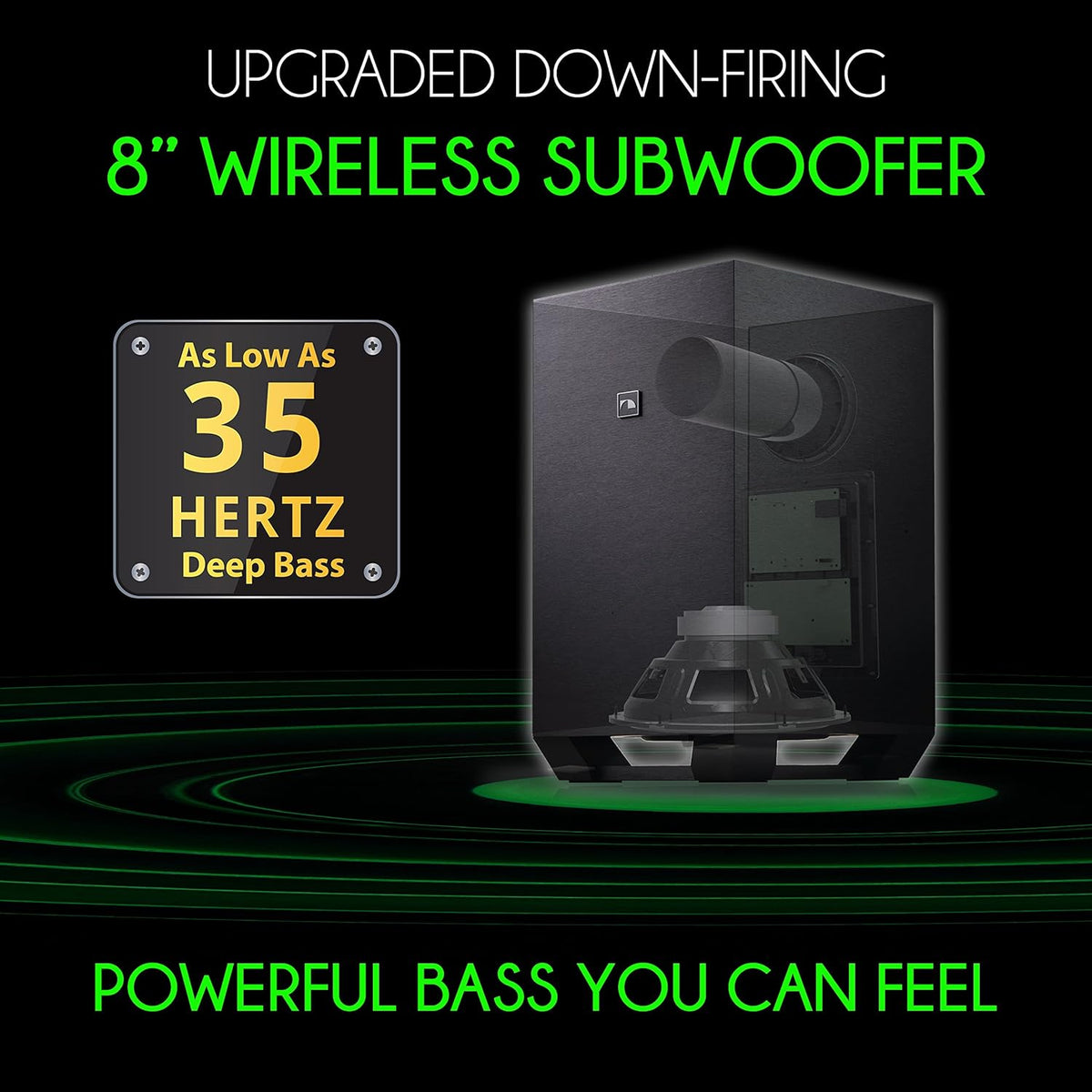 7.1.4 Channel 600W Soundbar with 8" Wireless Subwoofer and 2 Rear Surround Speakers X997