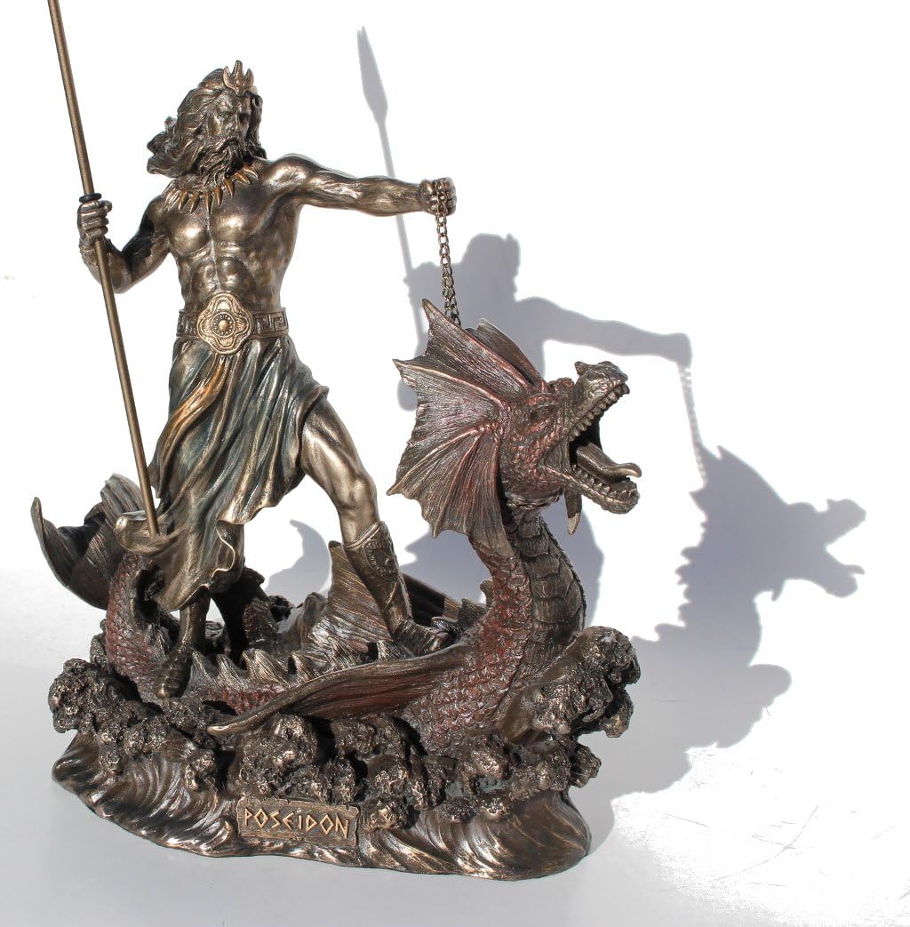 Cold Cast Bronze Hippocampus Statue G838729