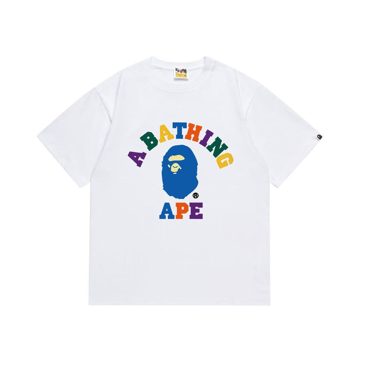 BAPE Multicolor Front Graphic Short-Sleeve T-Shirt