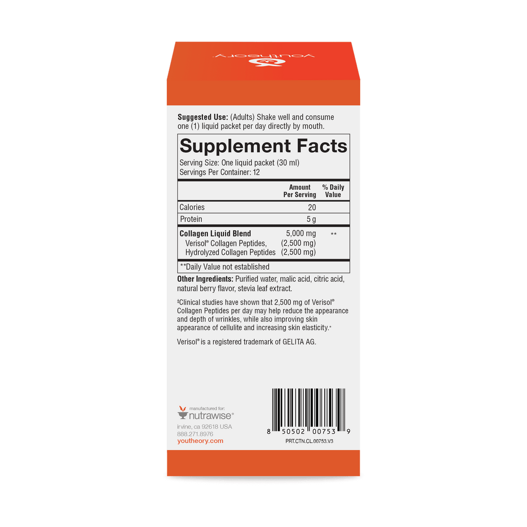 Collagen Liquid with Verisol Packets, Natural Berry, 1 fl oz, 12 ct V335994
