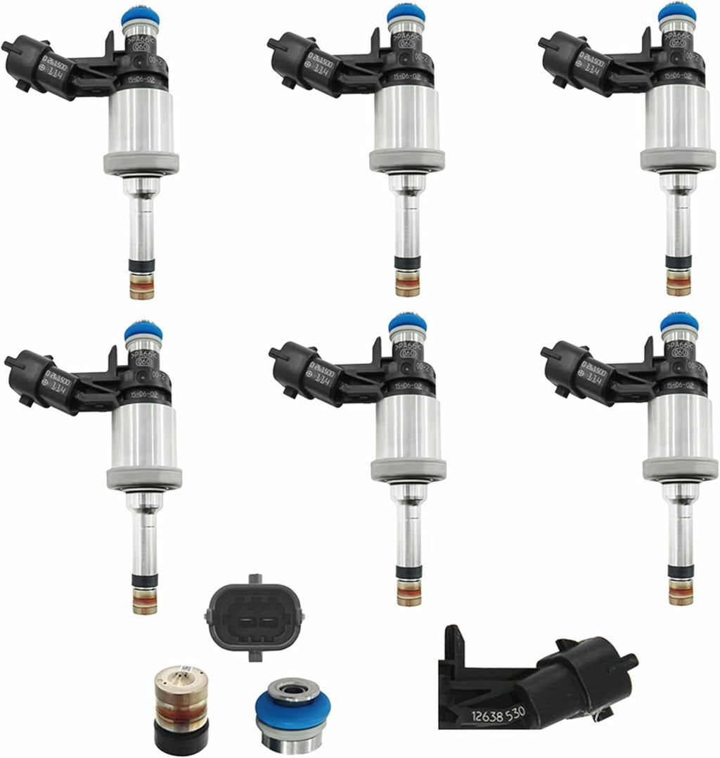 6 pcs Fuel Injector Replacement 12638530 V8208