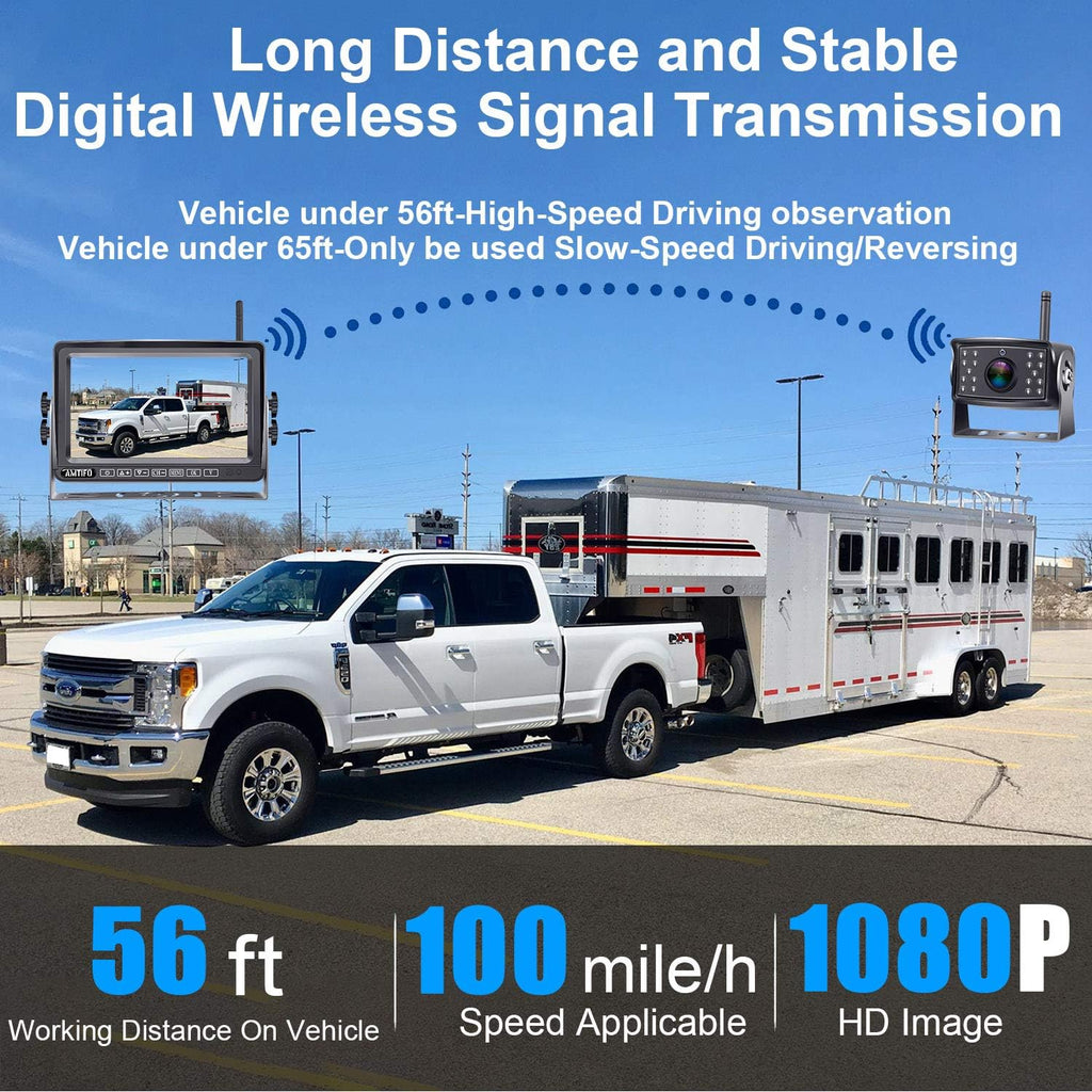 Wireless 7 Inch HD 1080P Backup Camera System with DVR Monitor U968123
