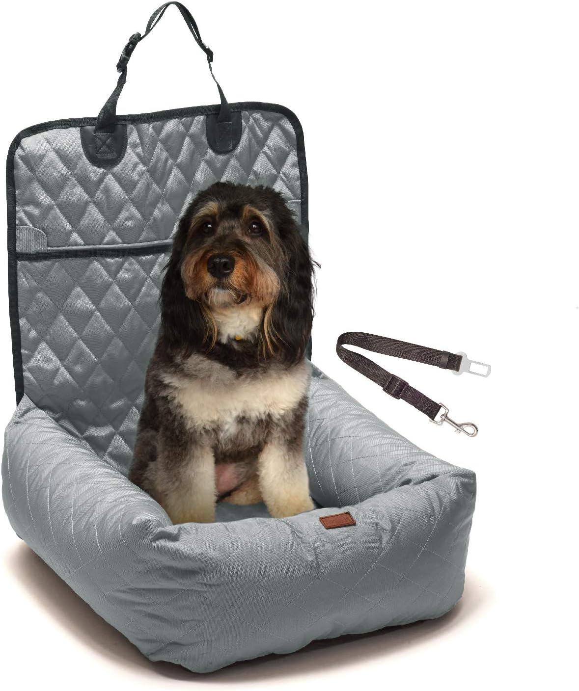 Tan Water Resistant Dog Car Booster Seat R518749