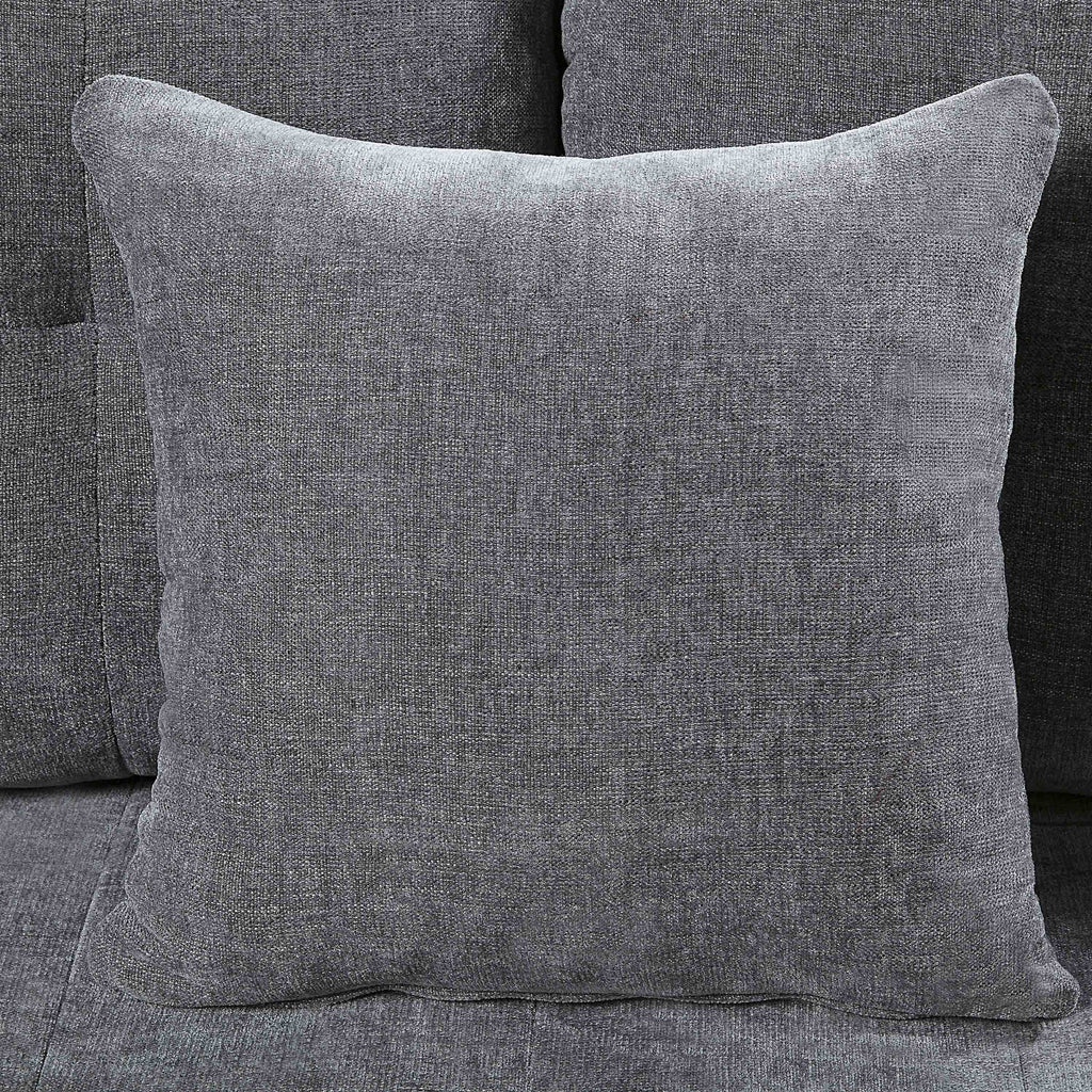 Dark Gray Chenille Tufted Loveseat A566
