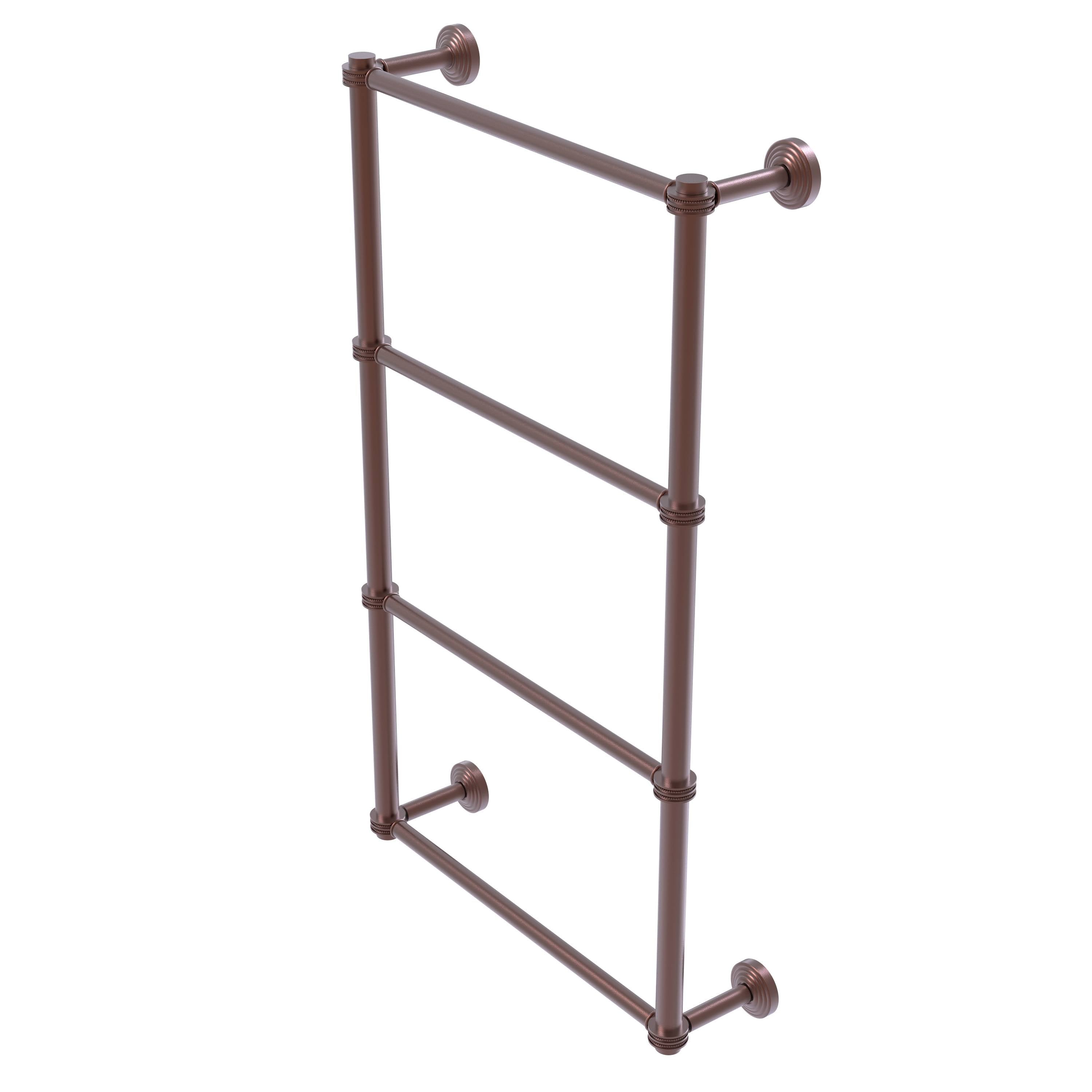 Antique Copper 24 inch 4 Tier Ladder Towel Bar M240