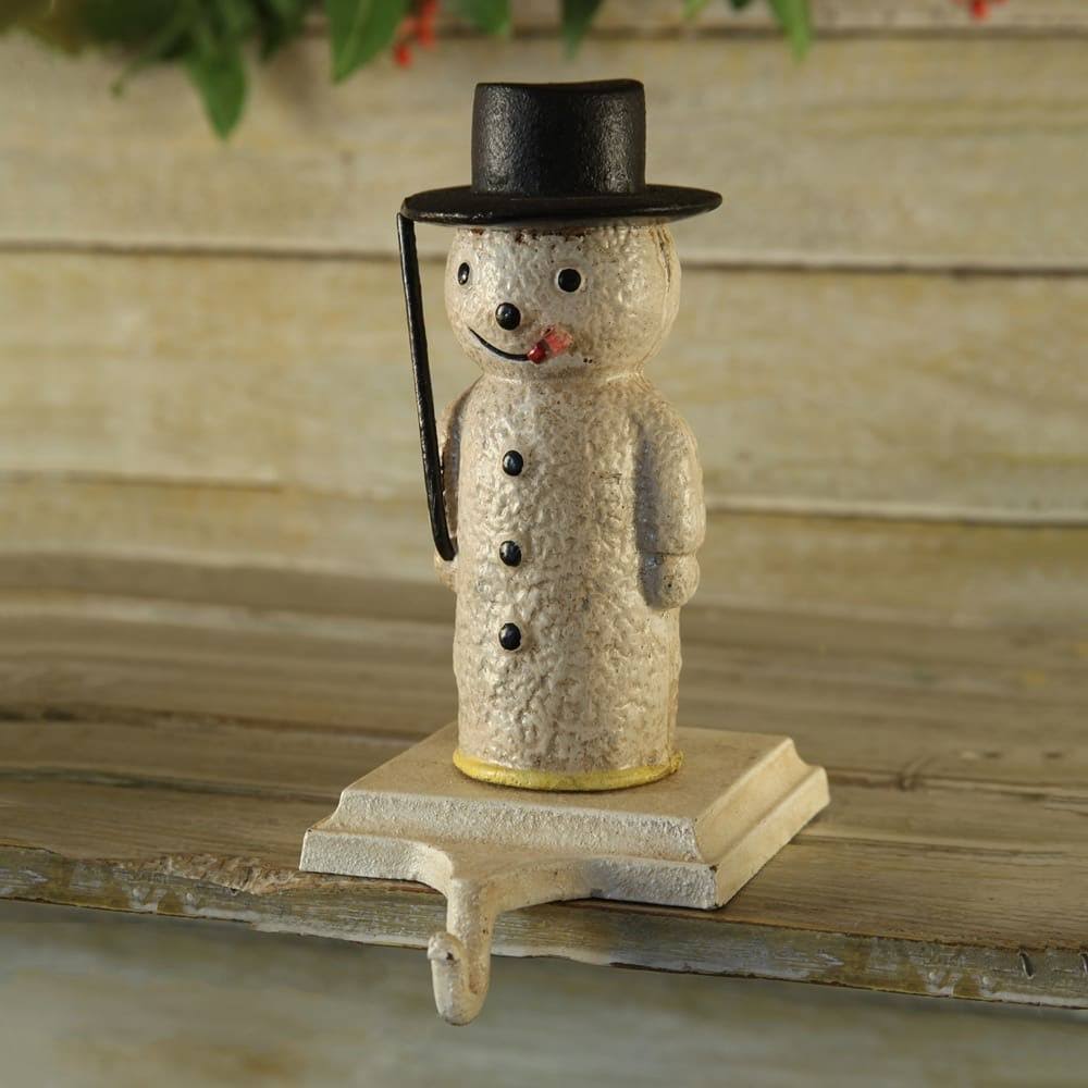 Cast Iron Snowman Stocking Holder X240853