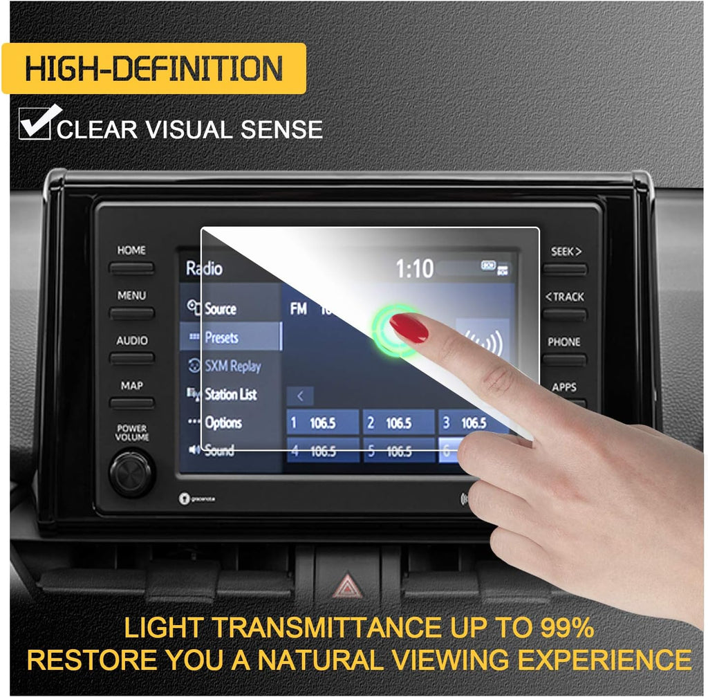 Center Touch Control Screen Protector for RAV4 7INCH 9H Hardness Tempered Glass R654690