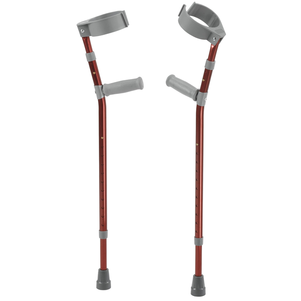 Pediatric Forearm Crutches Castle Red Pair C174