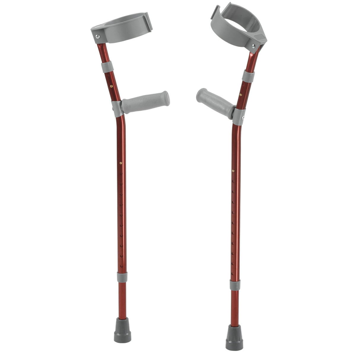 Pediatric Forearm Crutches Castle Red Pair C174