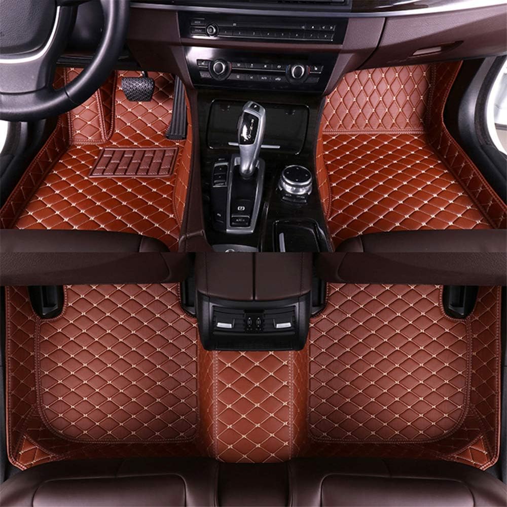 Beige XPE Leather Full Surrounded Car Floor Mats O912321