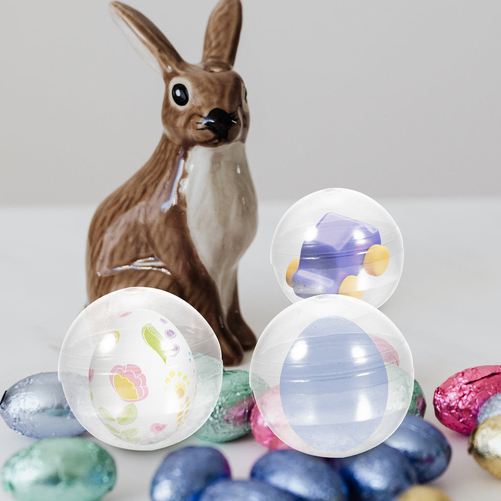200 pcs Clear Plastic Fillable Balls U683277