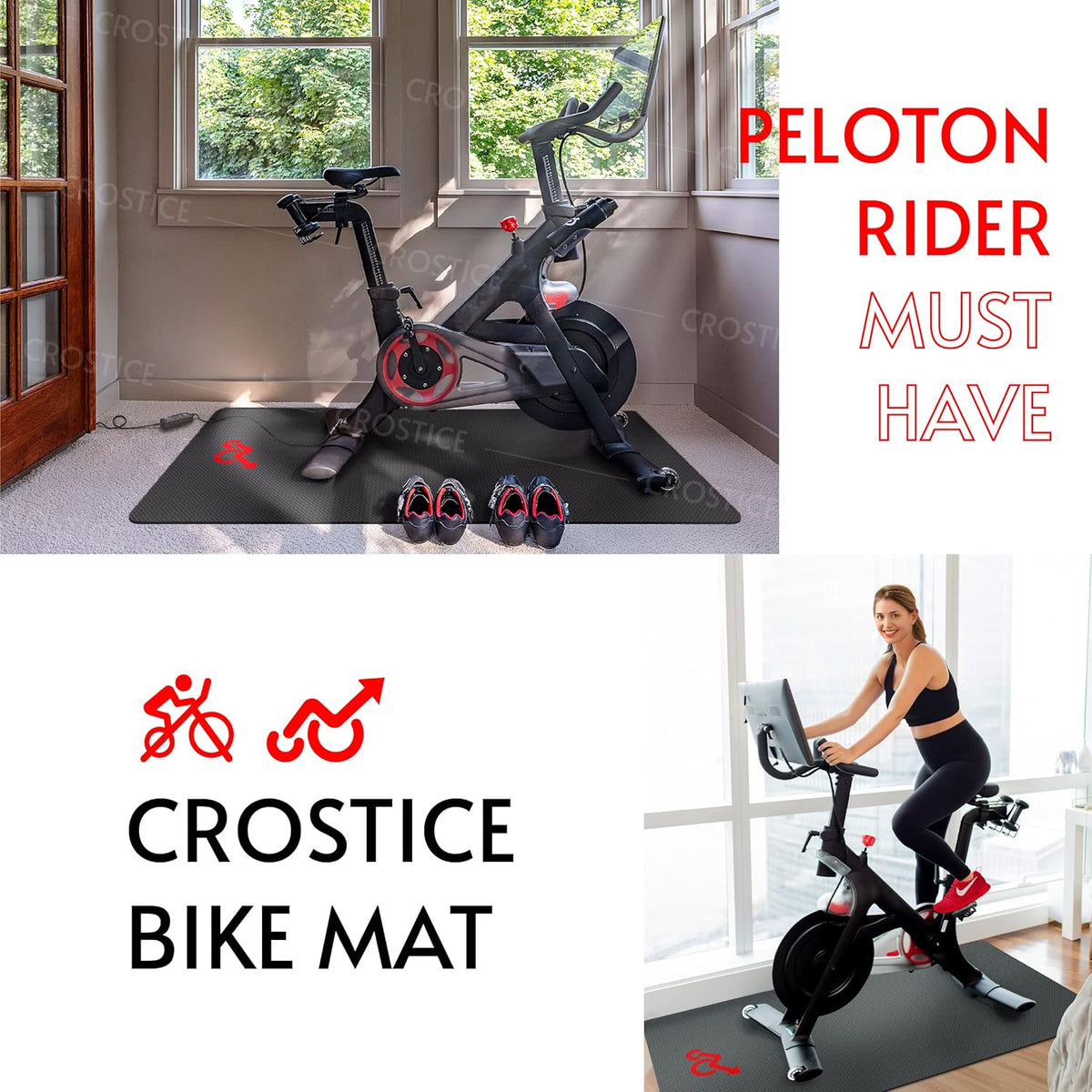 6mm Exercise Mat for Stationary Bike B941632
