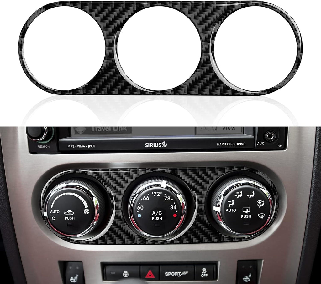 Carbon Fiber Center Console Dashboard Sticker Interior Trim Cover, Pack of 2 K557569