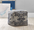 Scroll Printed Pouf S24375