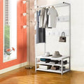 White Multi-Function Coat Rack X87197