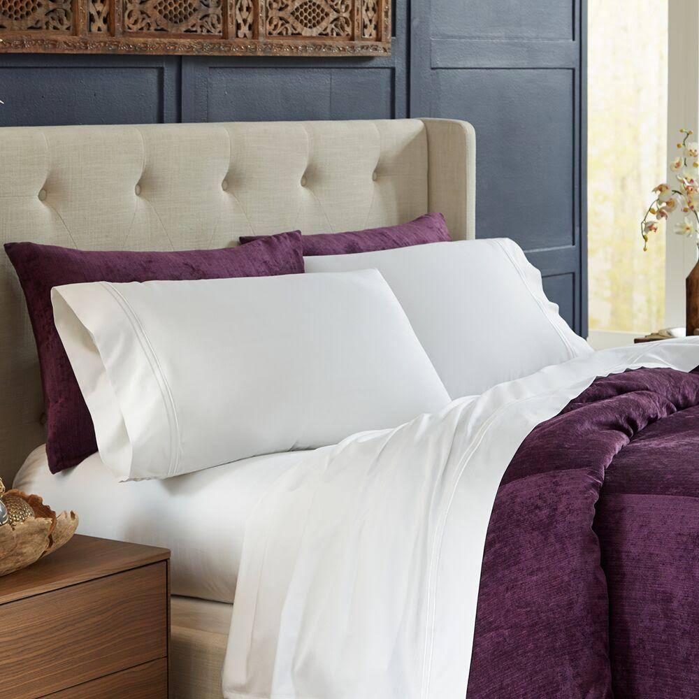 White Bamboo Sheets Twin XL N97870