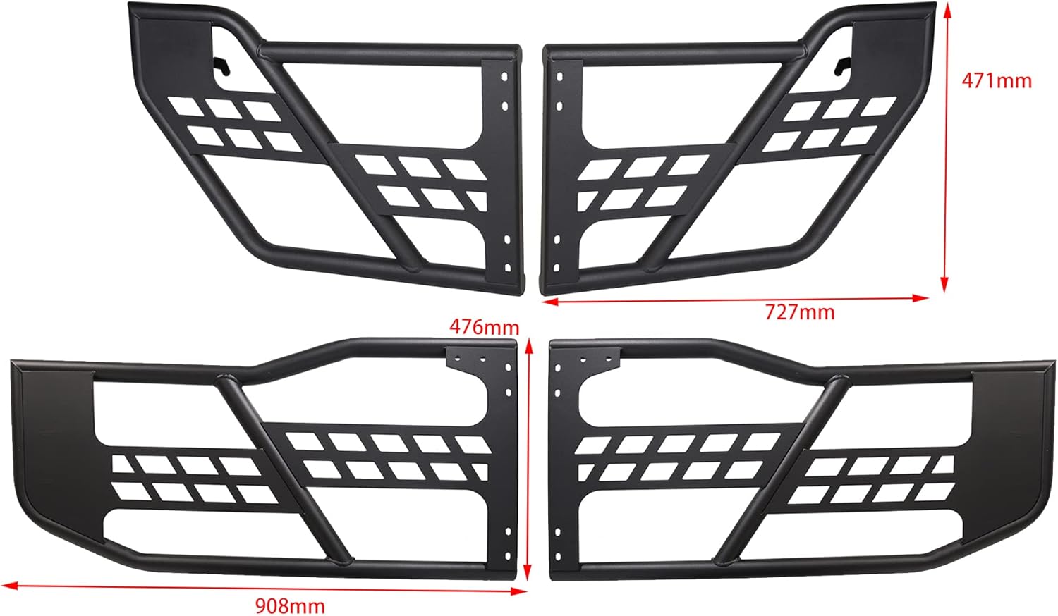 4-Door Set Off Road Front & Rear Tubular Doors D57678
