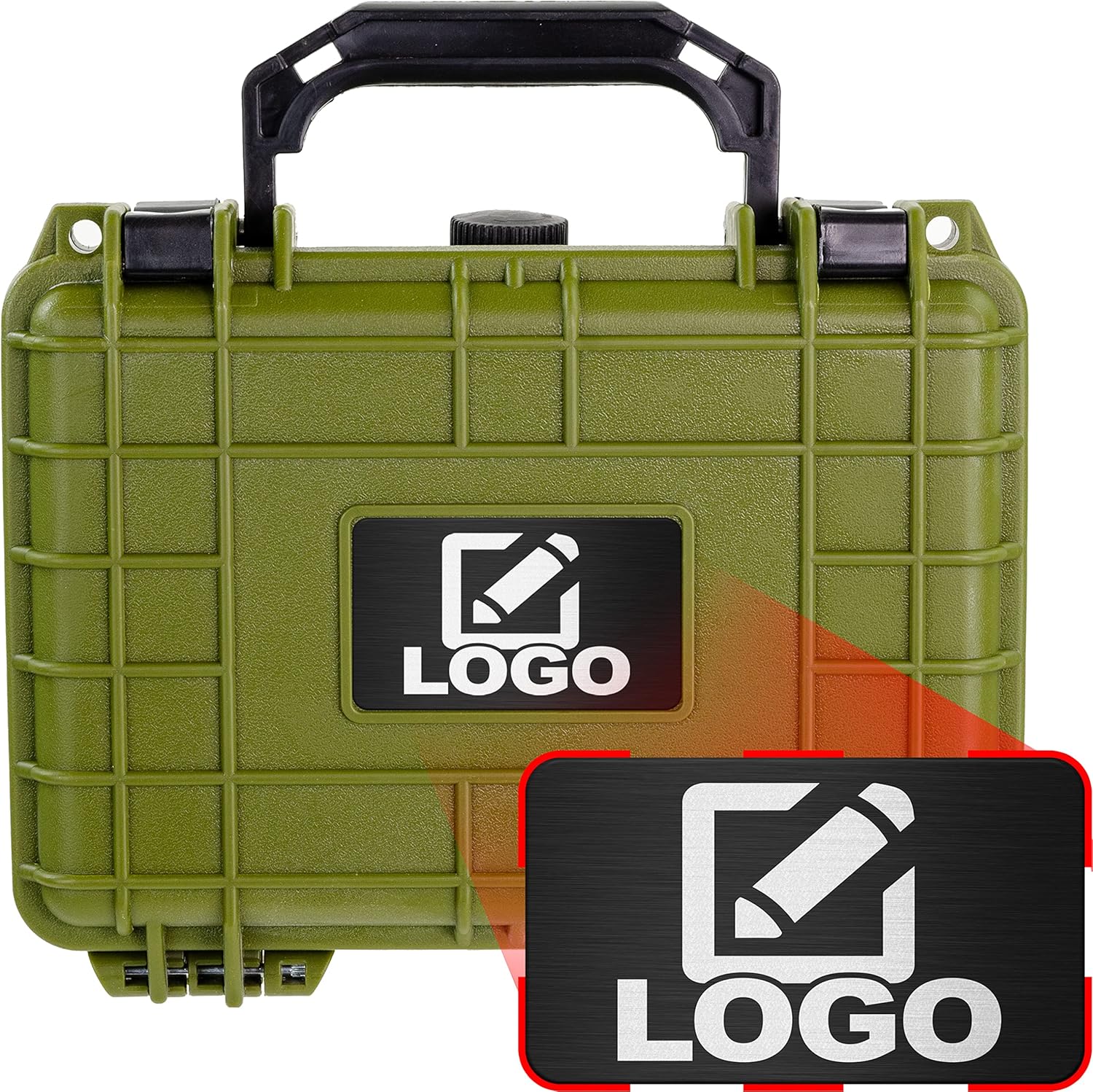 Hard Case Water & Shock Proof with Foam 8.12 inch 6.56 inch 3.56 inch Black R181758