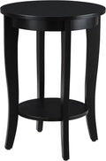 White Round End Table T778143