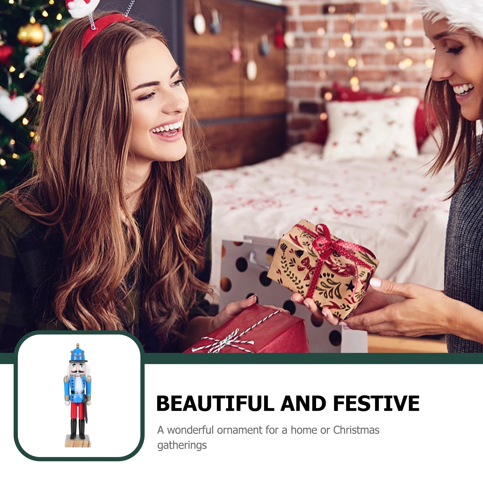 Delicate Nutcracker Doll Home Desktop Decor V4842