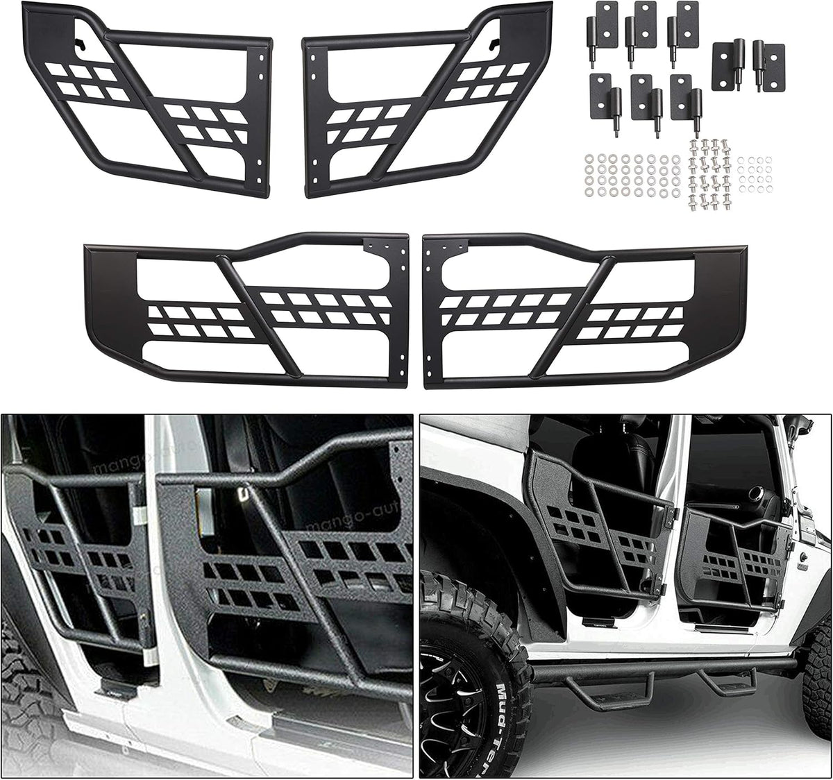 4-Door Set Off Road Front & Rear Tubular Doors D57678