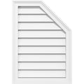 Half Octagon Top Right Surface Mount PVC Gable Vent I888901