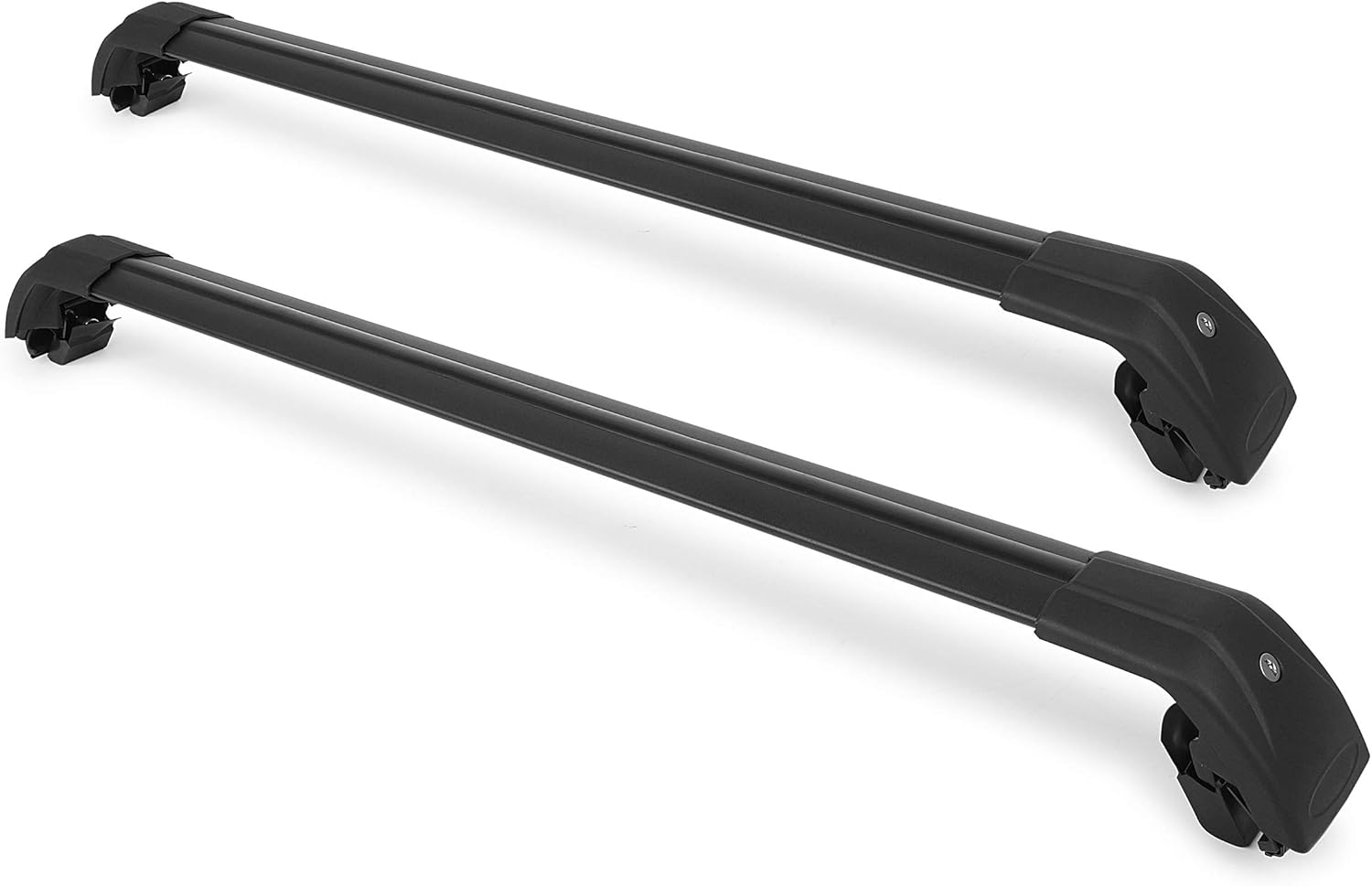 Roof Rack Cross Bars Black Matte with Anti-Theft Locks R31932