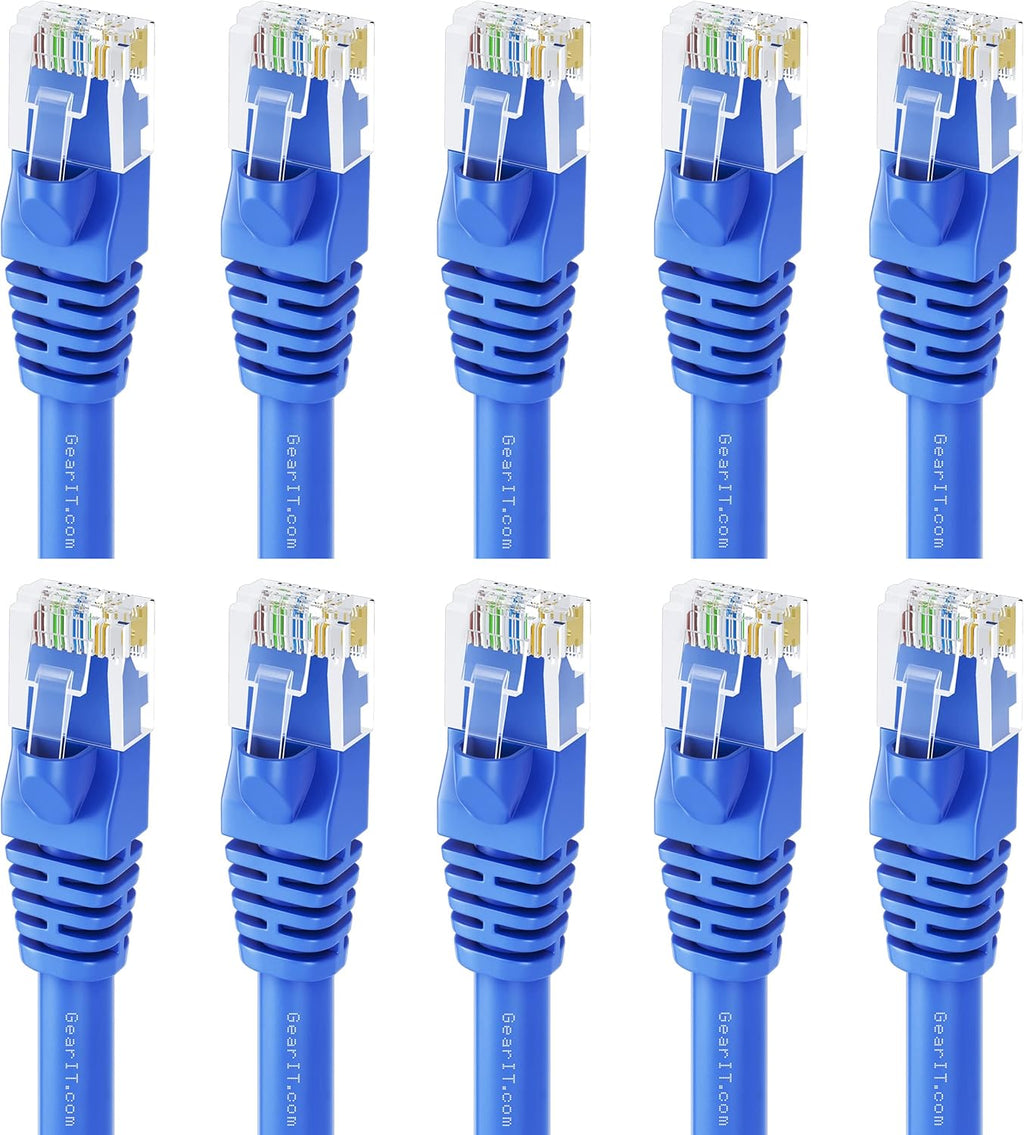 100-Pack Blue Cat5e Ethernet Patch Cable 1 Foot I529774