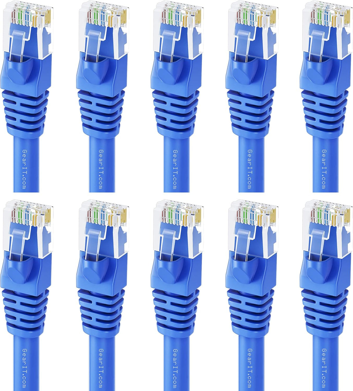 100-Pack Blue Cat5e Ethernet Patch Cable 1 Foot I529774