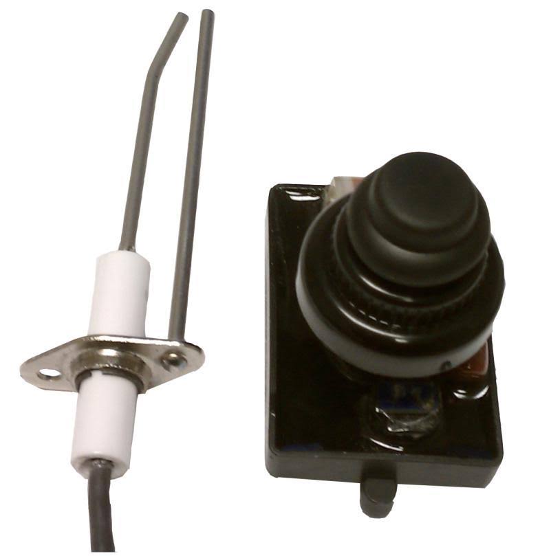 18x22 Round Stainless Steel Flat Pan with Spark Ignition Kit Propane E3838