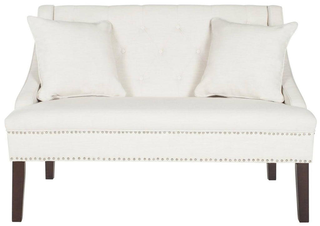 Light Beige Linen Settee M597