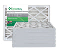 Silver MERV 8 12x15x2 Pleated AC Furnace Air Filter, Pack of 6 B338465