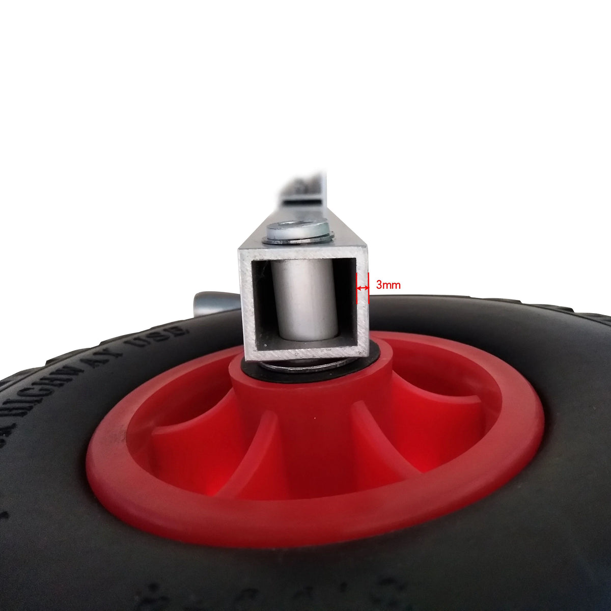 Pair of Heavy Duty Aluminum Alloy Wheels for Inflatable Boats V91957