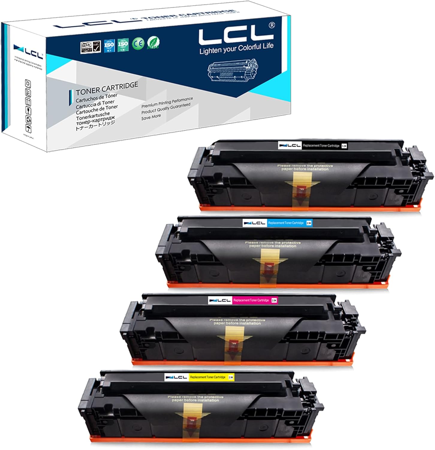 4-Pack Compatible Toner Cartridge for HP 202A 202X M591
