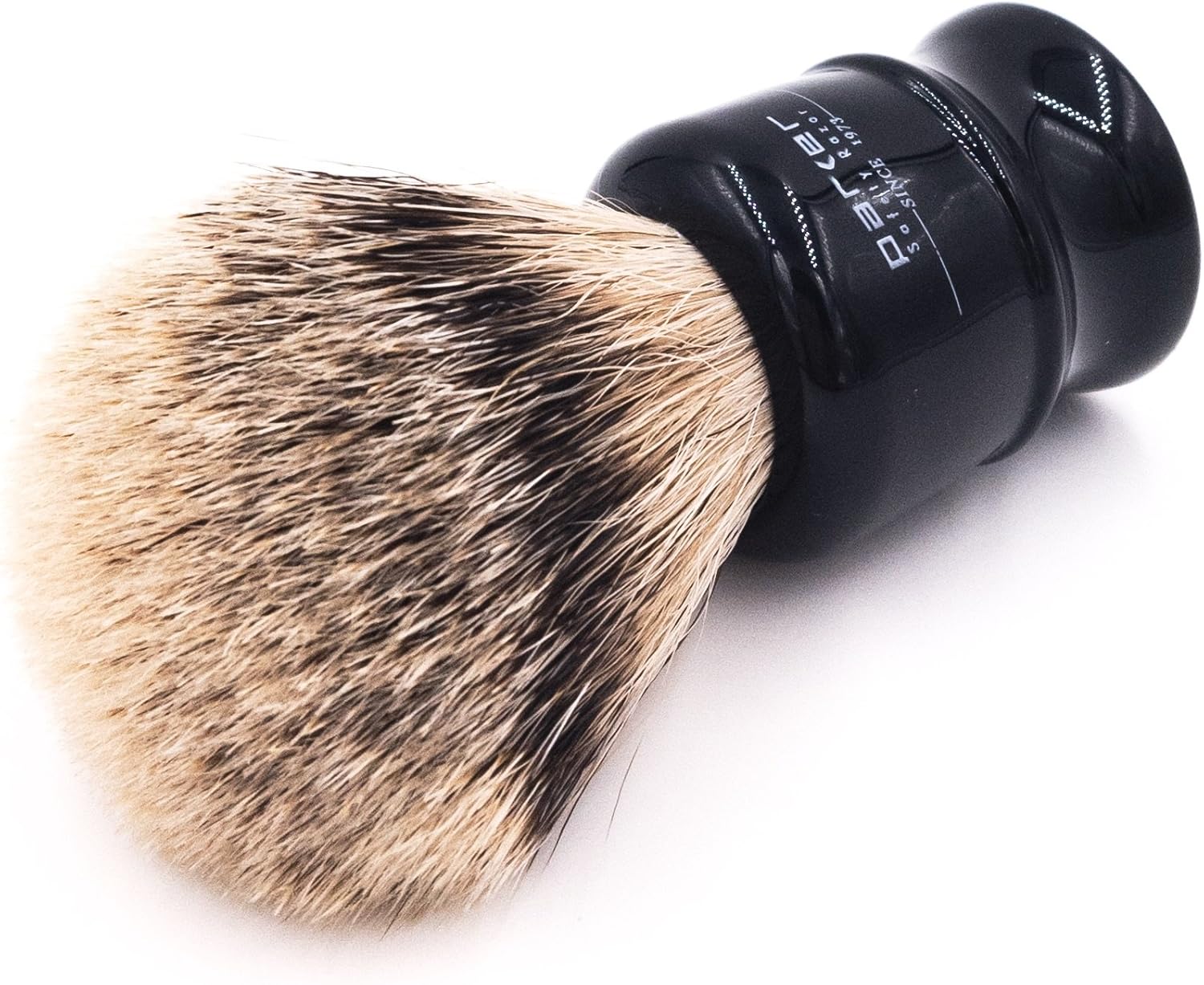 100% Silvertip Travel Shave Brush with Case, Black, Pack of 2 T4121