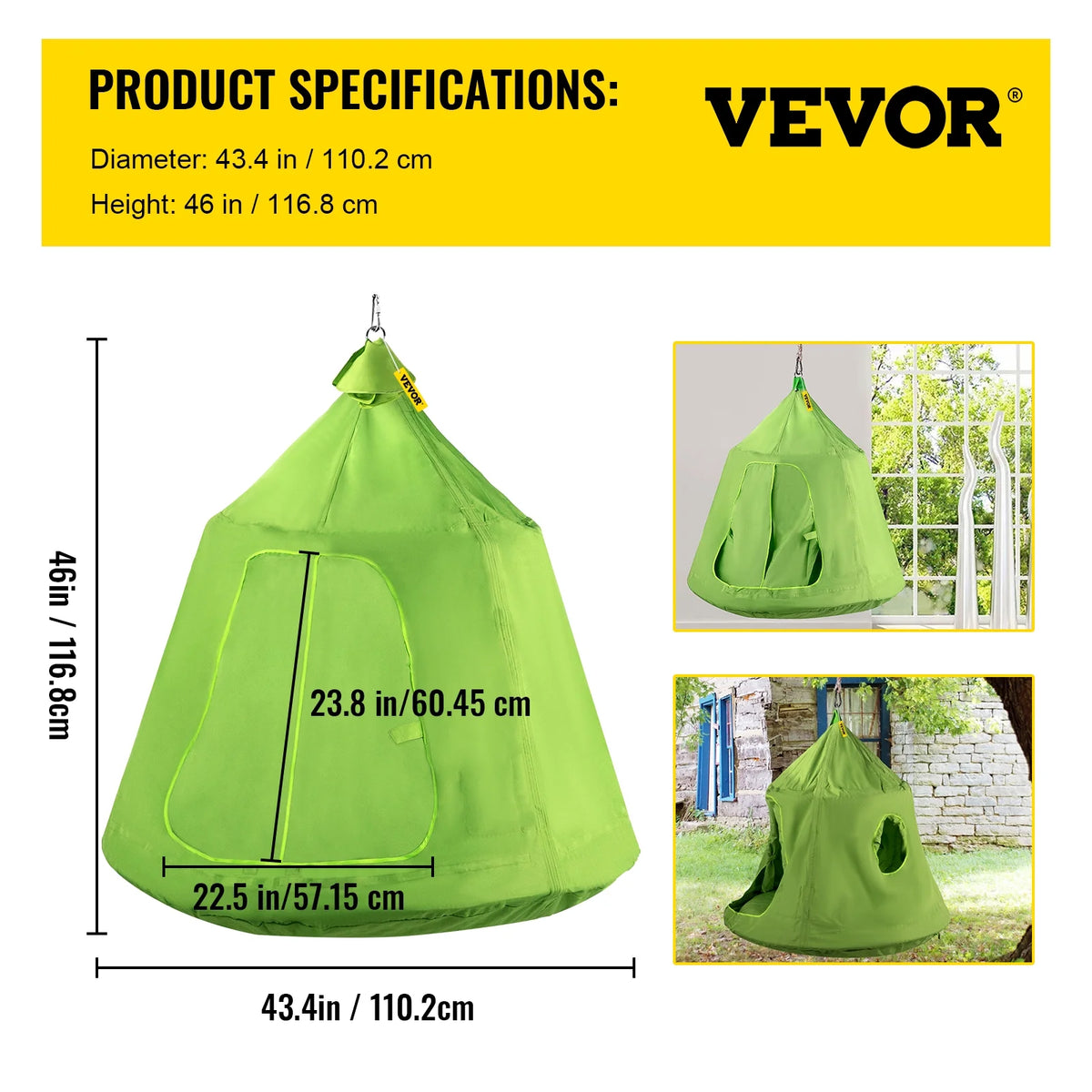 Green Hanging Tree Tent Hammock V499