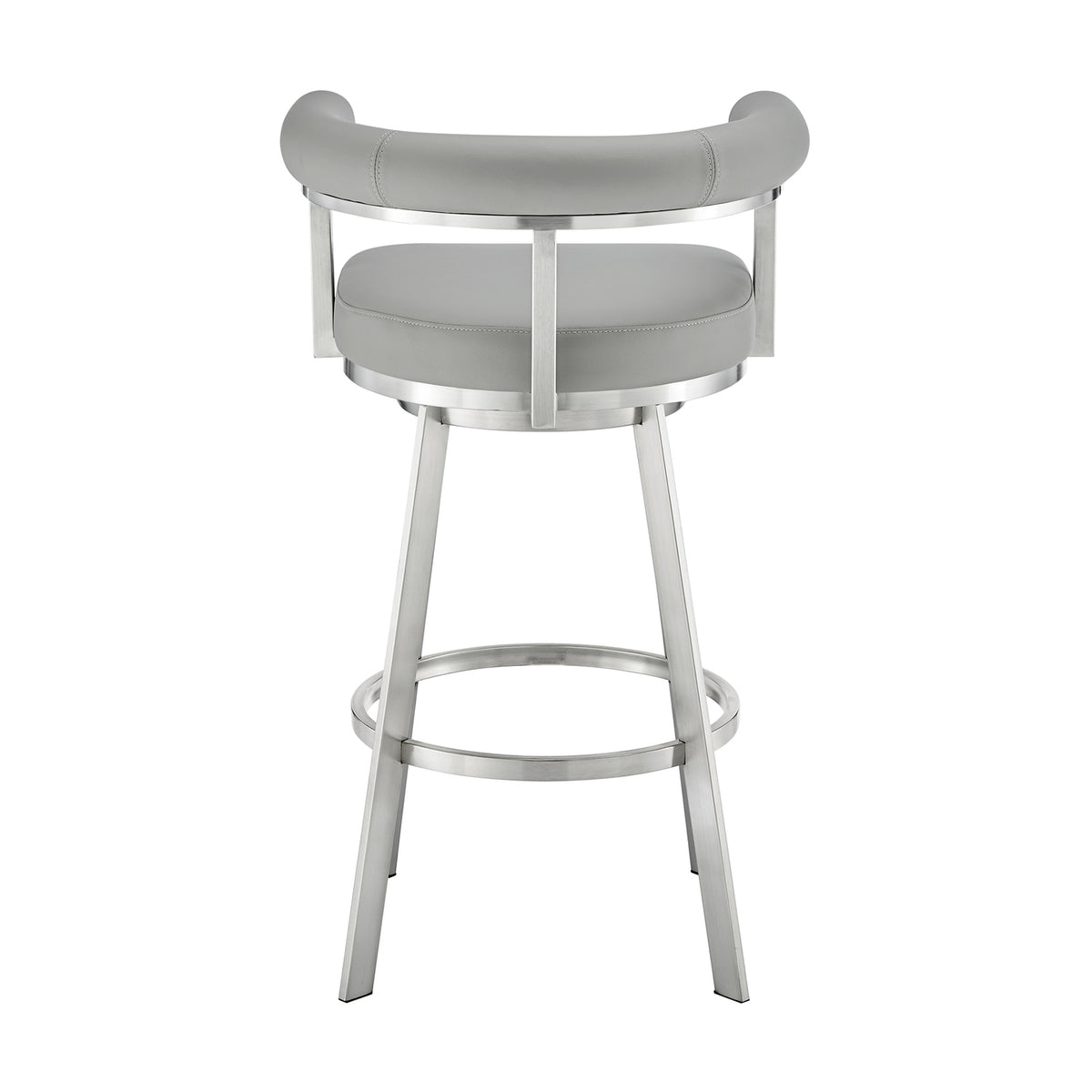26" Swivel Counter Stool in Gray/Chrome E99894