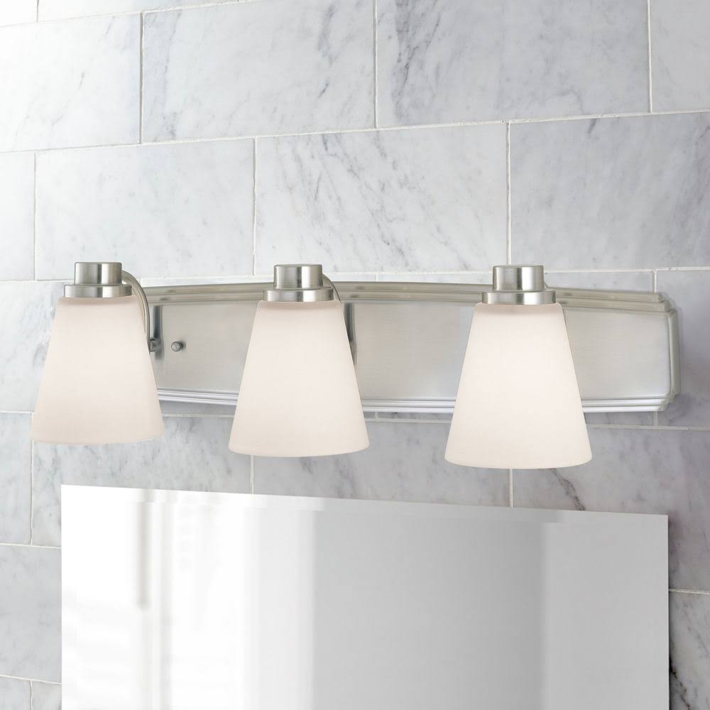 3 Light Bath Satin Nickel C286622