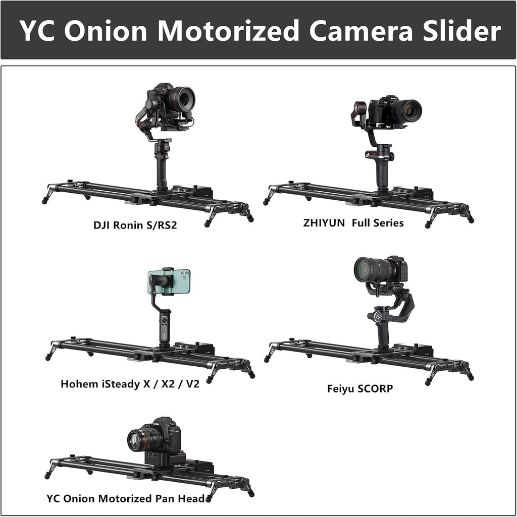 Motorized Camera Slider 80cm Carbon Fiber with APP Control P367