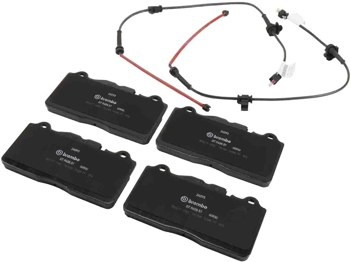 Front Disc Brake Pad Set with Wear Sensors X196
