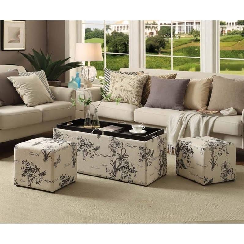 Storage Bench with Ottomans Y7155