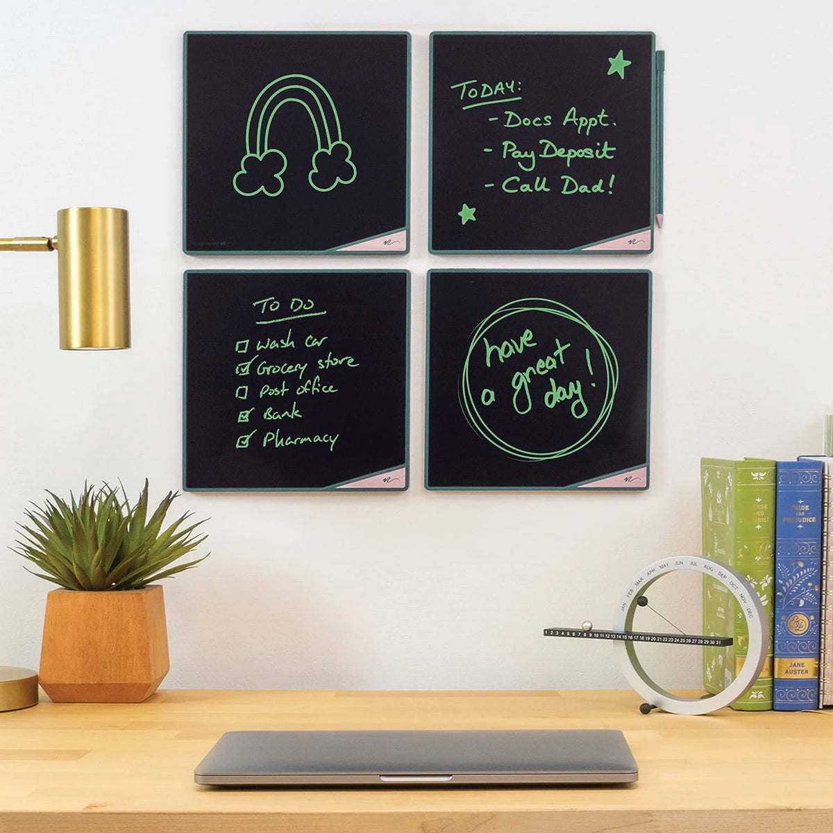 Forest Green LCD White Board Tile M94081