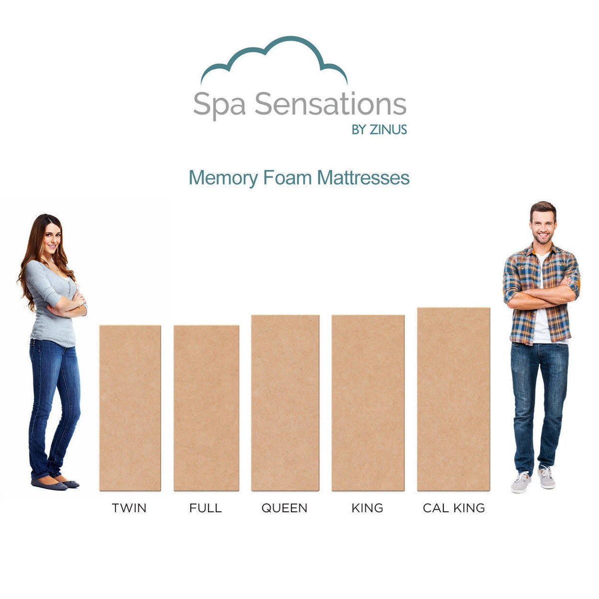 Twin Memory Foam Mattress D605675