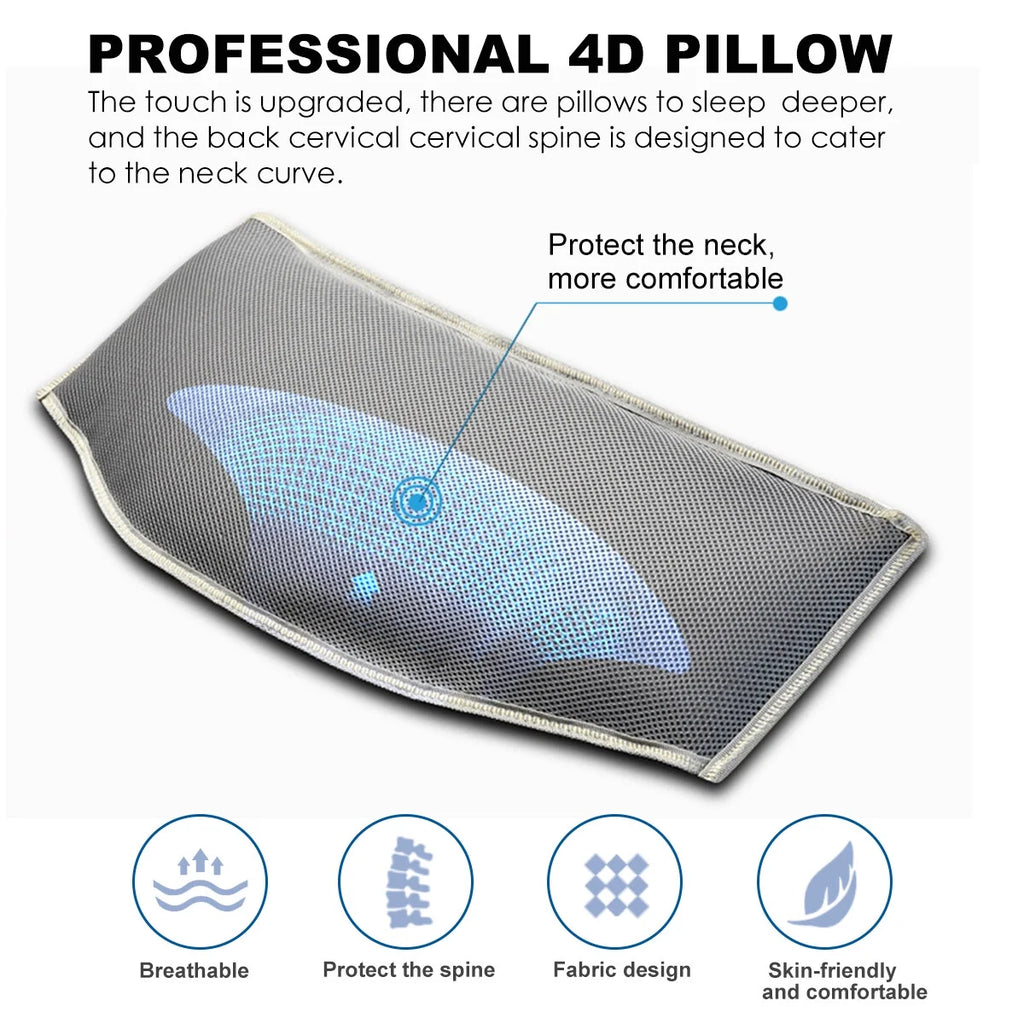 Folding Camping Bed with Mattress & Carry Bag, Heavy Duty Sleeping Cot with 4D Pillow W253