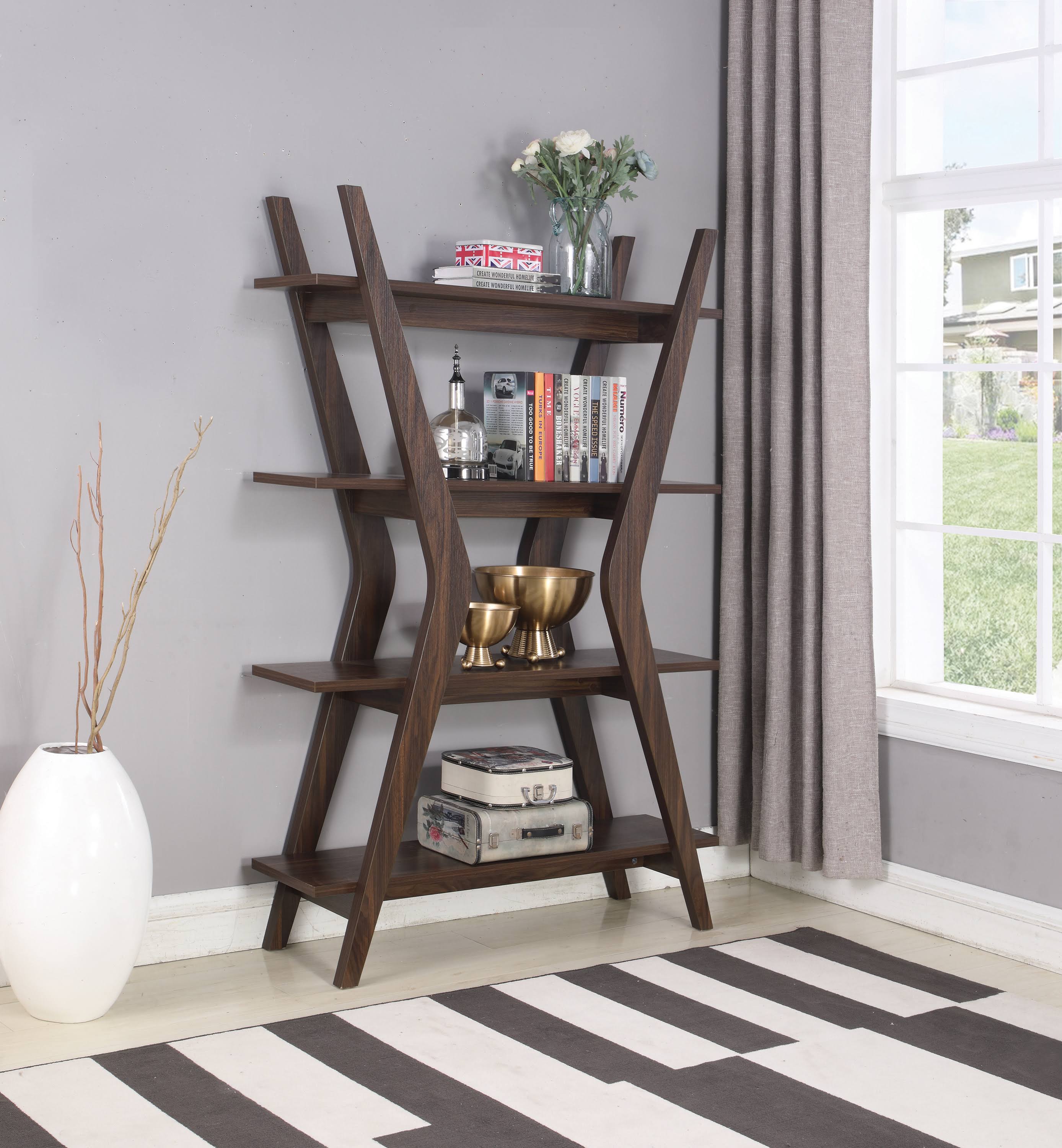 Dark Walnut Bookcase P414203