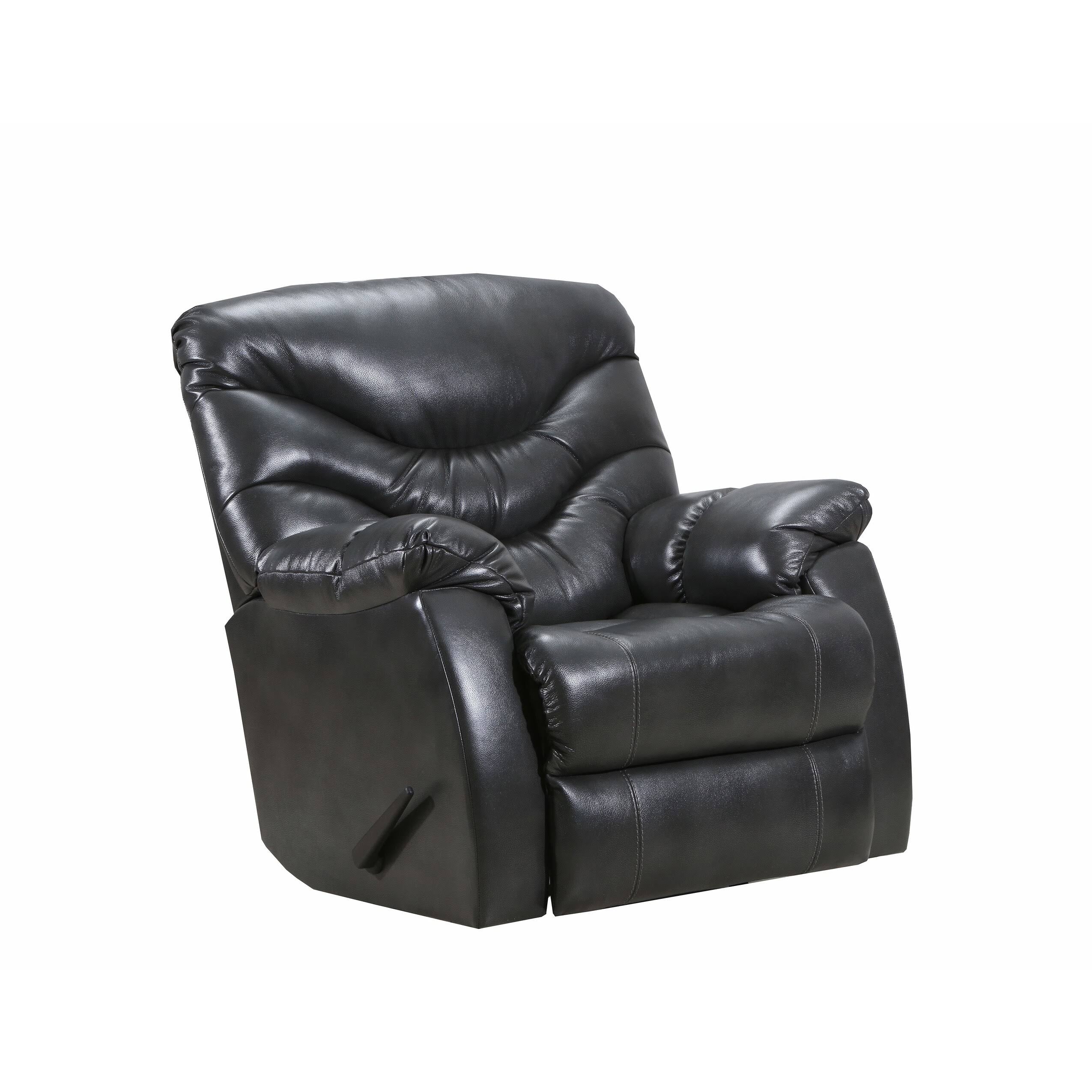 Charcoal Rocker Recliner with Heat & Massage E2869