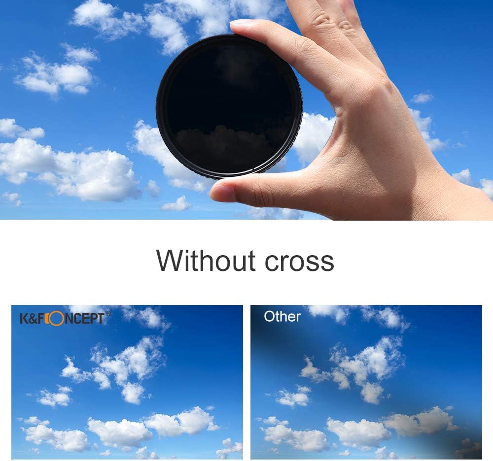 82mm Variable ND Filter ND8-ND128 (3-7 Stop) HD Hydrophobic VND Filter J11845