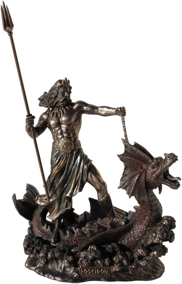 Cold Cast Bronze Hippocampus Statue G838729